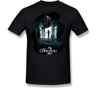 DEKKRYLABZAA Men's T-Shirt Men's Conjuring 2 Upcoming Film Poster Black Black S
