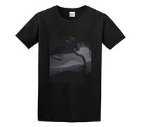 DEKKRYLABZAA Men's T-Shirt Sad Retro Anime Crying Eyes Vaporwave Summer Style Aesthetic Anime Japan Retro 90S Vaporwave Vintage hirt Black M