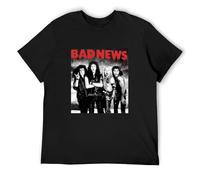 DEKKRYLABZAA Street T-Shirt Johniel Bad NewsAnime Blank Men's Black 3XL