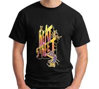 DEKKRYLABZAA Trendy T-Shirt Beat Street American 80S Drama Film Short Sleeveen'S Black XL