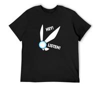 DEKKRYLABZAA Trendy T-Shirt Hey Listen Ocarina Game Gaming Fairy Gamer Black L