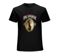 DEKKRYLABZAA Unisex T-Shirt Itu Joe Cocker Mad Dogs Englishmen Mens Funnys O Neck Black 3XL