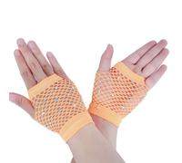 DEKKRYNFV 2. Gants courts étincelants avec des accents de cristal, vêtements de danse légers en maille pour clubs et activités de plein air, gants en maille étincelante pour festival, a, taille unique