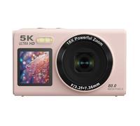 DEKKRYNFV Appareil photo 80 MP 5K Zoom 18X WiFi Live Streaming intégré pour voyage et Vlog Photographie Capteurs Zoom