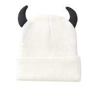 DEKKRYNFV Artistic Framework Chapeau d'hiver isolants d'oreille isolants souples et flexibles Unisexe Chapeau décontracté élastique pour le ski, blanc, taille unique