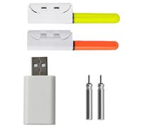 DEKKRYNFV Bâton lumineux LED pour canne à pêche - Lampe d'alarme d'extérieur étanche - Pointe de canne à pêche - Accessoire de pêche - Grand outil de nuit LED