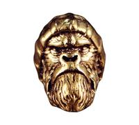 DEKKRYNFV Brass Gorillas Figure Charm with Woolen Hat Paracord Lanyard Pendant Jewelry Making Supplies Keychain Decoration Gorillas Brass Pendant