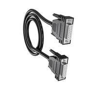 DEKKRYNFV Câble DB15 haute vitesse DB15 femelle vers mâle Technologie de double blindage pour une transmission de données fiable 150 cm