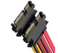 DEKKRYNFV Câble De Données d'alimentation 7 + 15 Broches Connecteurs Intégrés Câble D'extension pour Lecteur Optique Ordinateur De Bureau Ligne De Données d'alimentation À Échange À Chaud