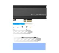 DEKKRYNFV Carte d'extension PCIE5.0 vers NVME2.0 pour transfert de données haute vitesse de 128 Gbit/s améliore les performances Carte de transfert de données PCIE X4X8X16