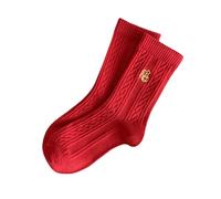 DEKKRYNFV Chaussettes fantaisie amusantes pour le Nouvel An chinois - Bottines décontractées pour mollet - Tube central - Cadeaux du Nouvel An chinois, C, taille unique