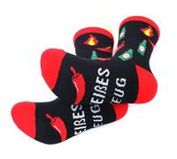 DEKKRYNFV Chaussettes fantaisie extensibles et amusantes en coton antidérapant pour homme et femme