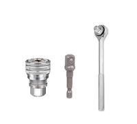 DEKKRYNFV Clé à douille universelle réglable 10-19 mm Tête hexagonale Écrou et boulons Outil de tournevis Clé à douille manuelle