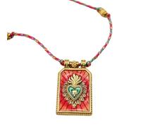 DEKKRYNFV Collier avec pendentif en forme de carte de tarot d'inspiration vintage - Style artistique rétro - Accessoire de mode pour femme