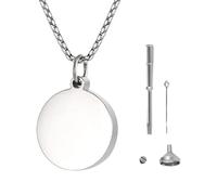 DEKKRYNFV Collier urne funéraire pour animaux de compagnie, pendentif urne funéraire pour chat, pendentif urne souvenir pour animaux de compagnie, bijoux pour souvenirs