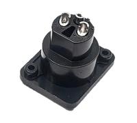 DEKKRYNFV Connecteur XLR à 3 broches - Support de panneau de terminal droit - Verrouillage sécurisé - Coque en alliage ABS pour environnement bruyant - Connecteur XLR sans outil