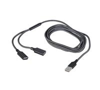 DEKKRYNFV Convertisseur USB mâle vers double femelle pour ordinateur portable avec données à vitesse rapide et extension d'alimentation USB