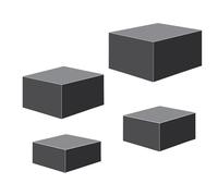 DEKKRYNFV Cubes de rangement pratiques et robustes en acrylique pour exposition, maison, collections et vente au détail, organisation, figurines, vitrine