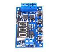 DEKKRYNFV Double Channel Control Triggering Cycle Delay Timer Switcher for Repeated Cycles Independents OP CL LOP Setting Cycle Timer Switching Double MOS Control Board