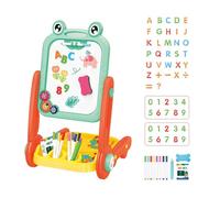 DEKKRYNFV Double Face Doodling Board Frogs Stand Design Reutilisable Writing Surfaces Safe Art Easel Toy for Creativity Double Side Drawing Board