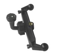 DEKKRYNFV Double support de téléphone à tête sphérique de 17 mm avec filetage 1/4 pour trépied de diffusion en direct, support de téléphone de voiture, configurations multiples d'appareils