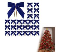 DEKKRYNFV Easy Clips Ornement De Nœud Papillon Velouté Décorations De Vacances pour Décorations d'arbre De Noël Nœud Torsadé Accent De Vacances Festival Bowknot Décorations D'intérieur