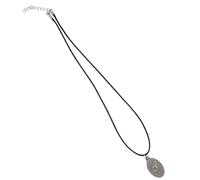 DEKKRYNFV Élégant collier en acier inoxydable avec pendentif carte de tarot Sunbursts pour adultes et créateurs de tendances à la recherche d'un accessoire de mode mystérieux