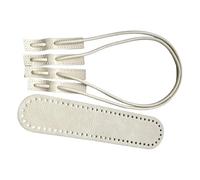 DEKKRYNFV Ensemble de fabrication de bracelets traditionnels en cuir synthétique avec cordon de 78 cm, accessoires d'artisanat pour sacs uniques, sac de poignet adapté aux voyages, beige, One Size