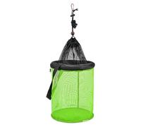 DEKKRYNFV Filet de pêche pliable pour appâts 25 cm/35 cm Panier de pêche flottant Seau portable pour garder les poissons en vie Panier