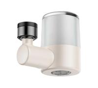 DEKKRYNFV Filtre à eau rotatif à 360° 3 fonctions 38,1 cm 40,6 cm Adaptateur universel pour évier de cuisine et salle de bain Fixation de robinet ABS en cuivre