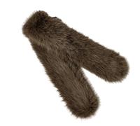 DEKKRYNFV Furry Fausse Fourrure Écharpe Pour Les Femmes Chaudes Épaisses Épaisse Croix Enveloppe De Cou Châle Fourrure Couche Plus Chaude Model Neckerchieft Collier Flou