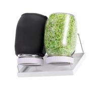 DEKKRYNFV Germination empilable avec bac de drainage et couvercle d'ombrage | Passe au lave-vaisselle pour les haricots mungo de luzerne | Ensemble de germination pour utilisation en intérieur pour