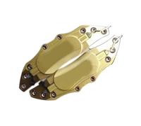 DEKKRYNFV Housses d'étrier de frein en aluminium robuste et sûre, mises à niveau stables, housses d'étriers de frein de véhicule, ajustement général pour étriers de frein auto, installation facile