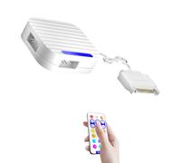 DEKKRYNFV Hub ARGB compact 5 V 3 broches avec mode d'éclairage intégré et bouton de contrôle pour des effets Argb PC personnalisables avec contrôleur Satas à distance intégré en mode d'éclairage