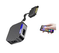DEKKRYNFV Hub ARGB compact 5 V 3 broches avec mode d'éclairage intégré et bouton de contrôle pour des effets Argb PC personnalisables avec contrôleur Satas à distance intégré en mode d'éclairage