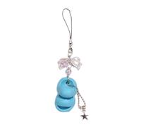 DEKKRYNFV Joli porte-clés en acrylique avec pendentif en forme de pantoufles, pour sac, téléphone portable, nœud papillon, étoile, lanière de téléphone pour femme, chaussons blancs