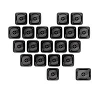 DEKKRYNFV Lot de 21 touches PC en forme de cœur avec profil MOA 1U 1,25U - Non gravé - Bouton unique pour claviers mécaniques