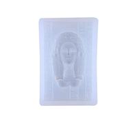 DEKKRYNFV Moule en silicone moulé en forme de pharaon égyptien pour fabrication de pendentifs créatifs en forme de portrait
