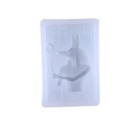 DEKKRYNFV Moule en silicone moulé en forme de pharaon égyptien pour fabrication de pendentifs créatifs en forme de portrait