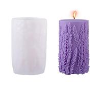 DEKKRYNFV Moules cylindriques en résine époxy - Moules en silicone - Plâtres d'ornement - Fleurs cylindriques en silicone - Ornement en résine époxy