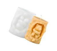 DEKKRYNFV Moules en silicone pour décoration d'ours en forme d'ours - Plâtres en résine époxy - Fournitures d'artisanat en silicone