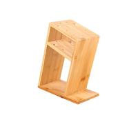 DEKKRYNFV Organisateurs de découpe verticaux peu encombrants, support robuste et résistant en bambou pour une protection sécurisée, bloc de coupe délicat en bambou pour la cuisine