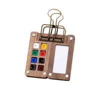 DEKKRYNFV Palettes De Peinture À L'aquarelle 8/15 Grilles Carnet Croquis Portable Plateau Peinture Voyage Boîte pour Artistes Peintres