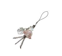 DEKKRYNFV Pendentif de téléphone unique en forme d'étoile et de clé - Méduse délicate - Décoration de sac esthétique pour un usage quotidien ou une fête - Pendentif de téléphone fait à la main