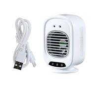DEKKRYNFV Petit ventilateur brumisateur multifonction rechargeable par USB pour camping, voyage et étude, refroidissement silencieux