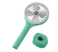 DEKKRYNFV Petit ventilateur portable de refroidissement à 3 vitesses - Puissant ventilateur portable - 1200 mAh - Pour voyage - Rechargeable par USB