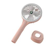 DEKKRYNFV Petit ventilateur portable de refroidissement à 3 vitesses - Puissant ventilateur portable - 1200 mAh - Pour voyage - Rechargeable par USB