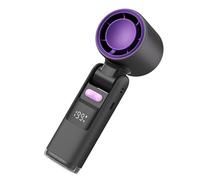 DEKKRYNFV Petit ventilateur portable d'extérieur 4000 mAh avec 199 vitesses réglables et rechargeable pour voyage, maison, camping, extérieur