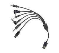 DEKKRYNFV Petite solution de charge pour appareils multiples de 23 cm - Cordon de charge USB à 6 ports - Câble de charge multifonction pour téléphones et tablettes - Plusieurs ports USB pour jouet