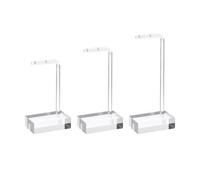 DEKKRYNFV Présentoir polyvalent en acrylique pour boucles d'oreilles - 3 tailles - Organisateurs de bijoux et de rangement